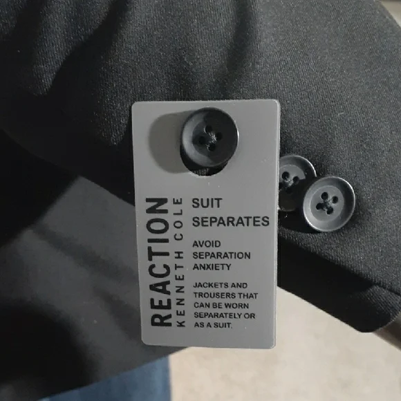 Kenneth Cole Reaction Suit Seperate Classic Black Men's Jacket - Various Sizes